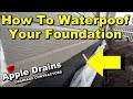 Foundation & Footer Waterproofing, DIY, Keep The Water Out.