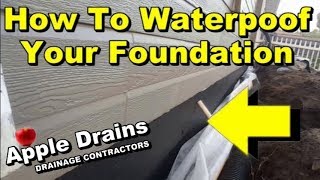 Foundation & Footer Waterproofing, DIY, Keep The Water Out.