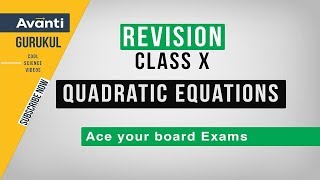 Quadratic Equations | CBSE Class 10 Revision | Important Questions