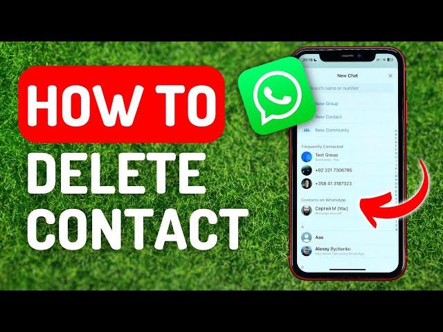 How to Delete Whatsapp Contact - Full Guide - YouTube