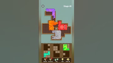 Puzzle cats 🐈 stage 45 #shorts #gamingwithrabia #puzzlecats