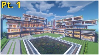 Minecraft: EPIC Modern Mansion Tutorial || Part 1