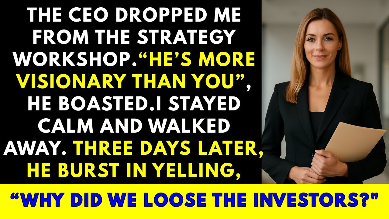 The CEO dropped me from the workshop, so I made sure it was his worst decision.. - Revenge Story