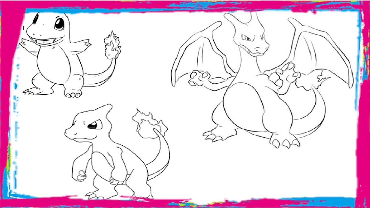 Pokemon Charmander para colorir - Imprimir Desenhos