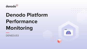 Denodo Performance Monitoring (Course Overview)