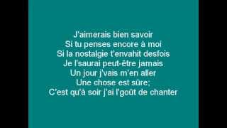 François Lachance - Sur le seuil (Lyrics) chords