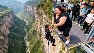 Bungee Jumping With Rope In Beautiful Place:Asmr Bungee Jumping