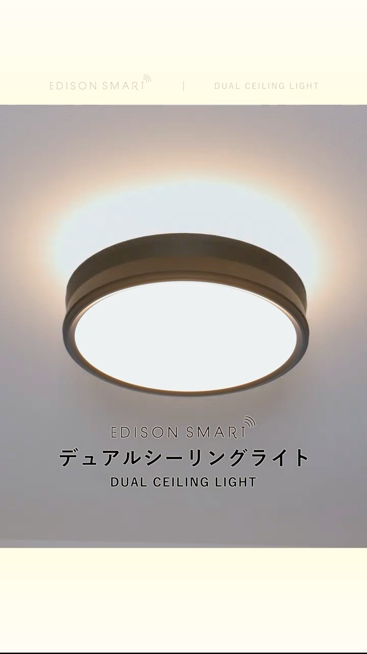 1つの照明で、いくつものイメージに変える『デュアルシーリングライト