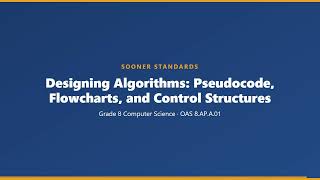 Grade 8 Computer Science: Designing Algorithms — 8.AP.A.01 | 2-AP-10