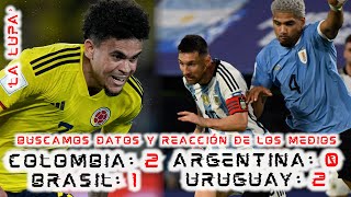 Uruguay y Colombia ganan con enjundia y golpean la mesa de Argentina y  Brasil – Latina Network
