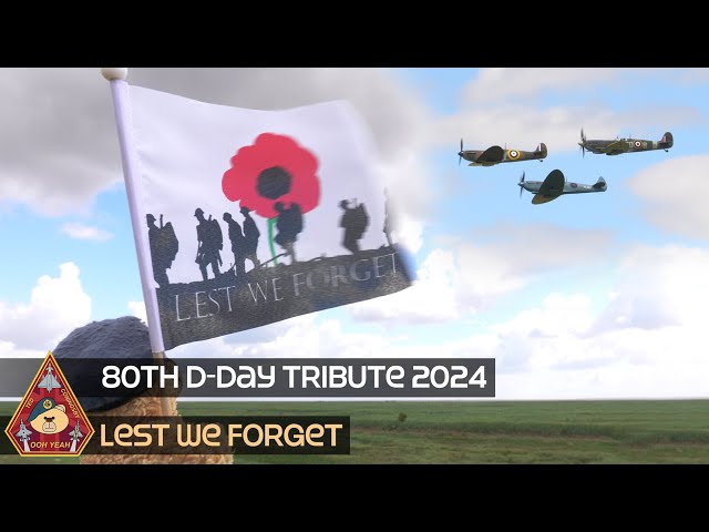 80TH D-DAY TRIBUTE NORMANDY INVASION US ARMY AIR FORCE & RAF • C-47, SPITFIRE, B-17, P-51, CATALINA class=