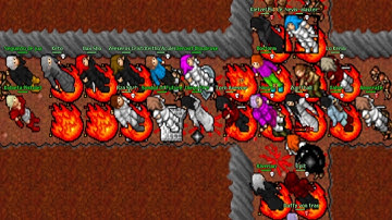(WAR) Dwarf Mine War Battle! (Elysia 2005 - RL Tibia 7.4) Torn Avessar