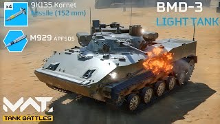 BMD-3 🇷🇺 Russian Most Brutal Light Tank 🔥 MWT: Tank Battles 