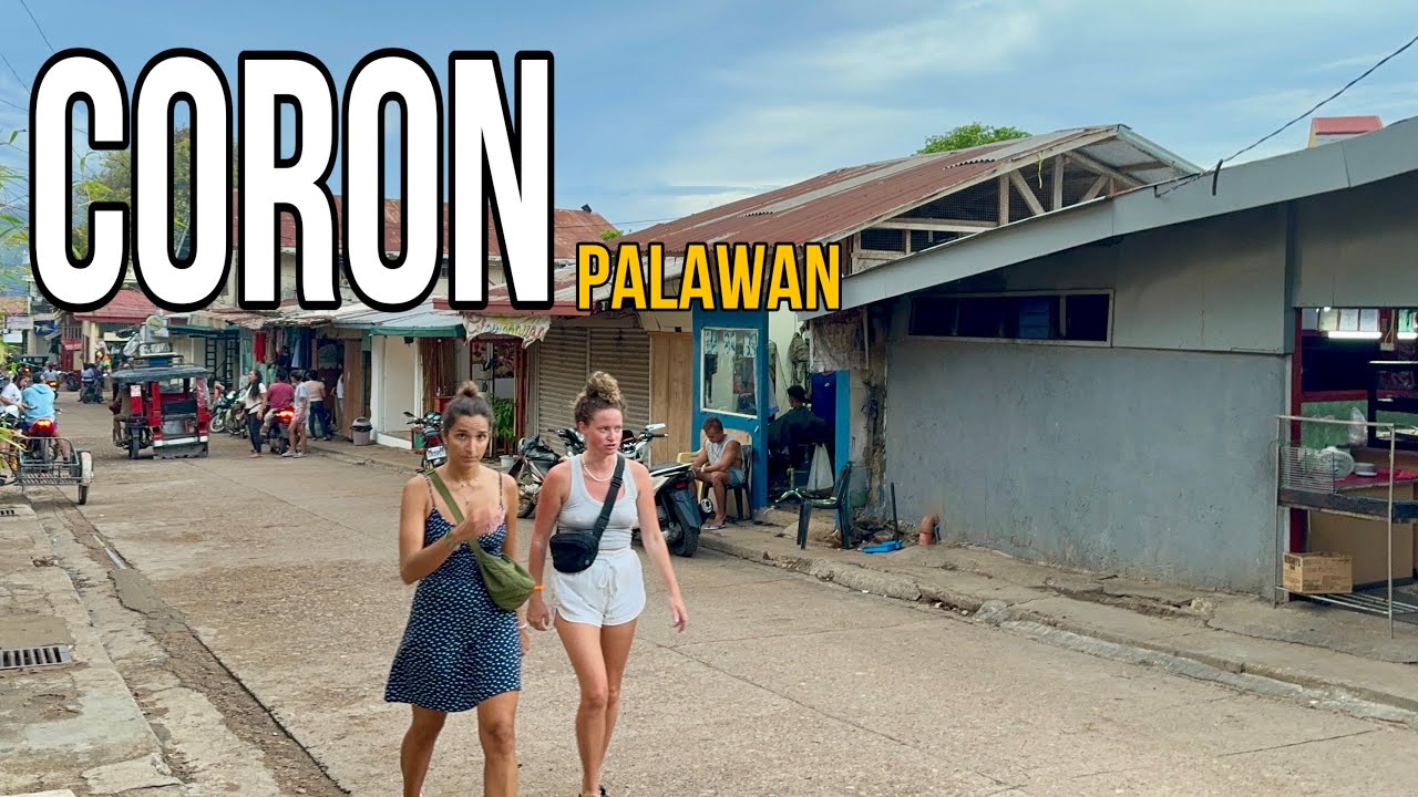 Coron, Palawan - Walking Tour 2024 | Coron Town, Philippines