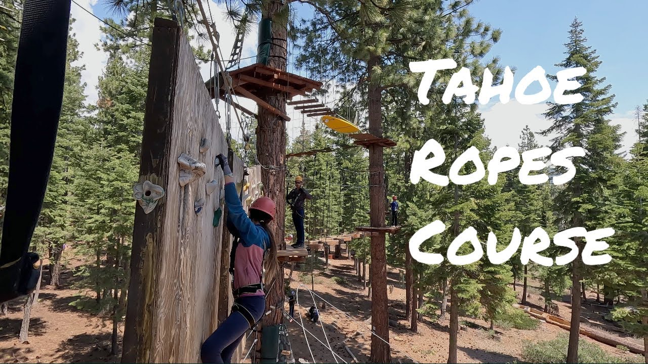 Experience a Tahoe treetop rope course in 60 seconds YouTube