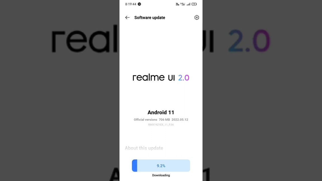 REALME XT  new update RMX1921EX_11_F.06 (May2022)