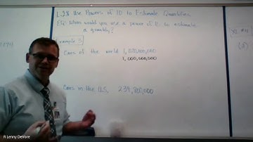 2.8 Honors - Use Powers of 10 to Estimate Quantities