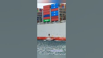 OOCL Indonesia discharging Port pilot at Piraeus after departure from Piraeus Container Terminal