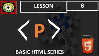 PARAGRAPH TAG IN HTML - BASIC HTML SERIES 5 - HTML TUTORIAL FOR BEGINNERS - LESSON - 6