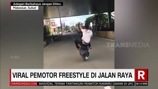 Viral Pemotor Freestyle Di Jalan Raya | REDAKSI PAGI (17/02/21)