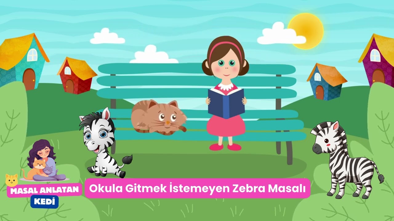 Okula Gitmek İstemeyen Zebra KÜÇÜK ÇOCUK MASALLARI - ÇOCUK KİTAPLARI -  4 YAŞ 5 YAŞ 6 YAŞ MASALLARI