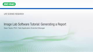 Image Lab Software Tutorial: Generating a Report