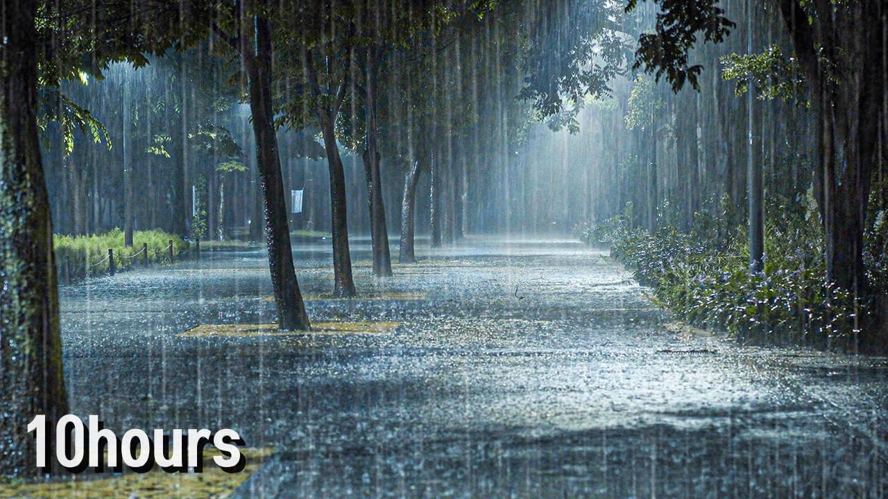 [10Hour] Guaranteed Fall Asleep Fast | Rain Sounds for Sleeping, Tinnitus & Stress Relief