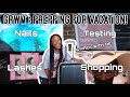 GRWM : Prepping For Vacation ( Nails, Hair, Lashes, Shopping & More! )