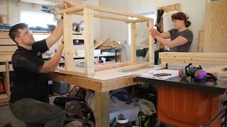 RUSTIC X COFFEE TABLE || Living Room Set Build