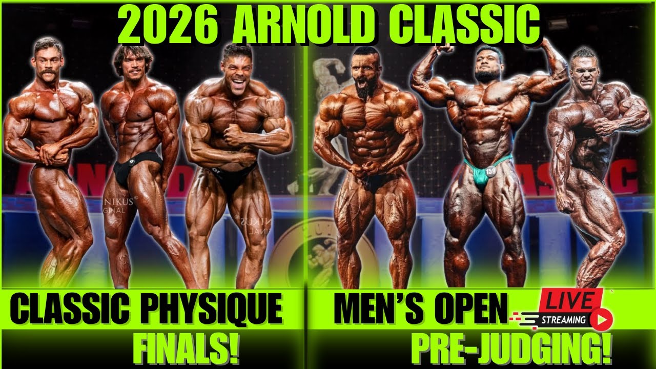 🔴LIVE - Arnold Classic 2026 - Men's Open PRE-JUDGING - Classic Physique FINALS!