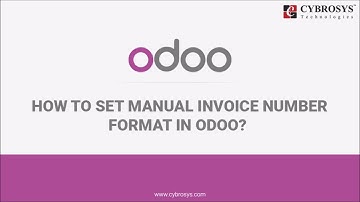 How to set manual invoice number format in odoo?