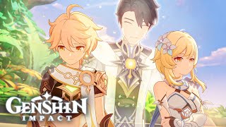 LUMINE & AETHER FULL STORY Cutscene Genshin Impact | Bedtime Story Archon Quest