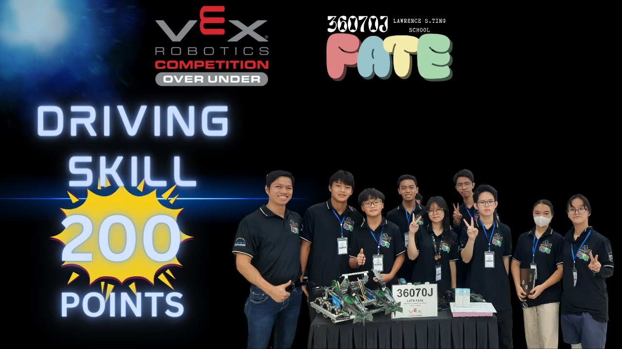 36070J Vex Over Under Driving Skill 200 points - YouTube