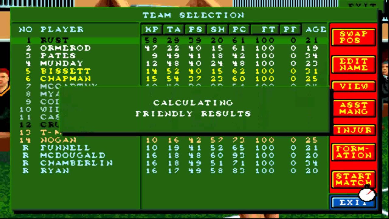 Ultimate Soccer Manager Impression Commodore Amiga Tested and Working 