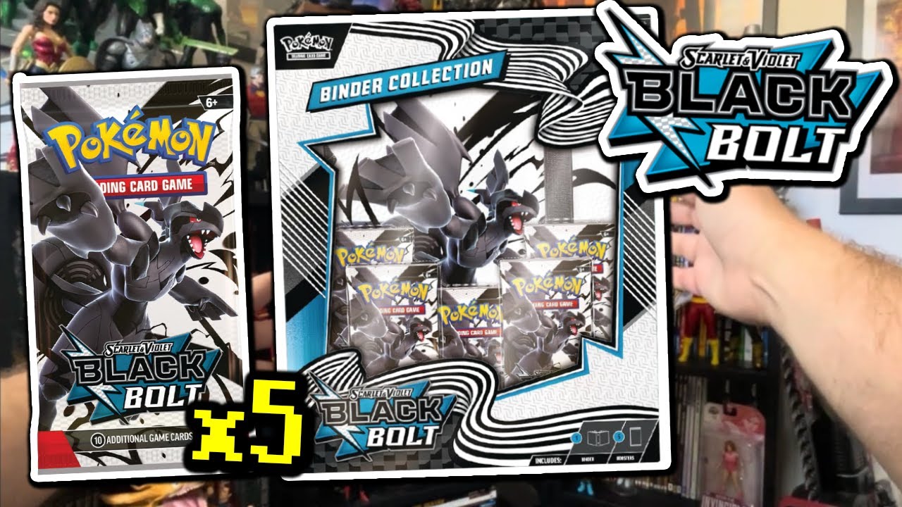 Opening NEW Pokemon Set - Black Bolt Binder Collection - Day 1