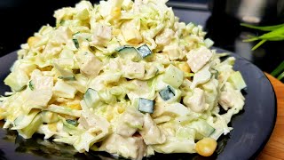 ПРОСТОЙ И ВКУСНЫЙ САЛАТ ИЗ КАПУСТЫ‼ГОТОВЛЮ ПОЧТИ КАЖДЫЙ ДЕНЬ!!!