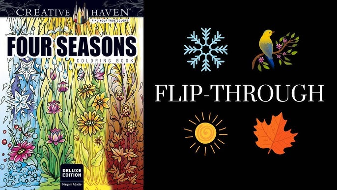 Creative Haven Deluxe Edition Four Seasons Coloring Book (Adult