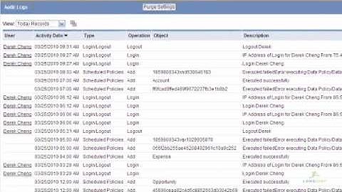 Field Audit Log - LongJump PaaS