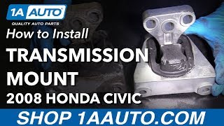 How to Replace Drivers Side Transmission Mount 0611 Honda Civic L4 1 8L