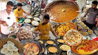 Gaziabad Street Food Tour | Best Kulcha Chole kadi Chawal Pizza
