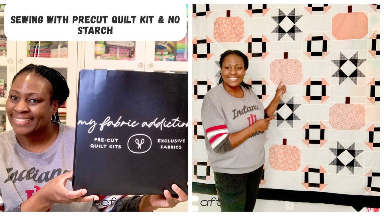 Я шью с помощью набора для лоскутного шитья и не накрахмаливаю.