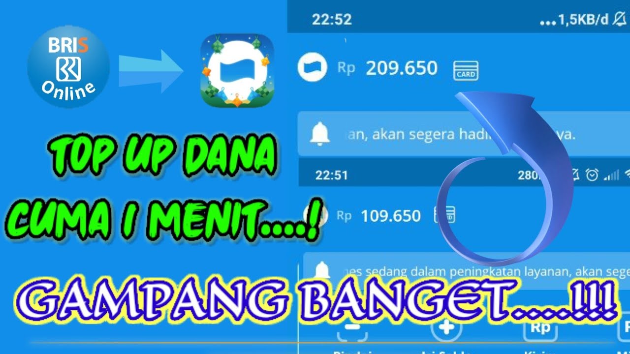 Cara Termudah Top Up Dana Lewat Bri Syariah Gampang Bangett Top Up Dana Youtube