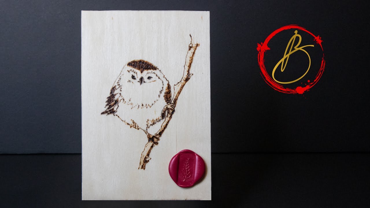 Tableau Paysage Brûlé En Bois - Pyrographie Artisanale, Décoration Nature