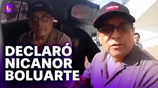 Nicanor Boluarte: &quot;Soy honesto y no sé por qué me están deteniendo&quot;