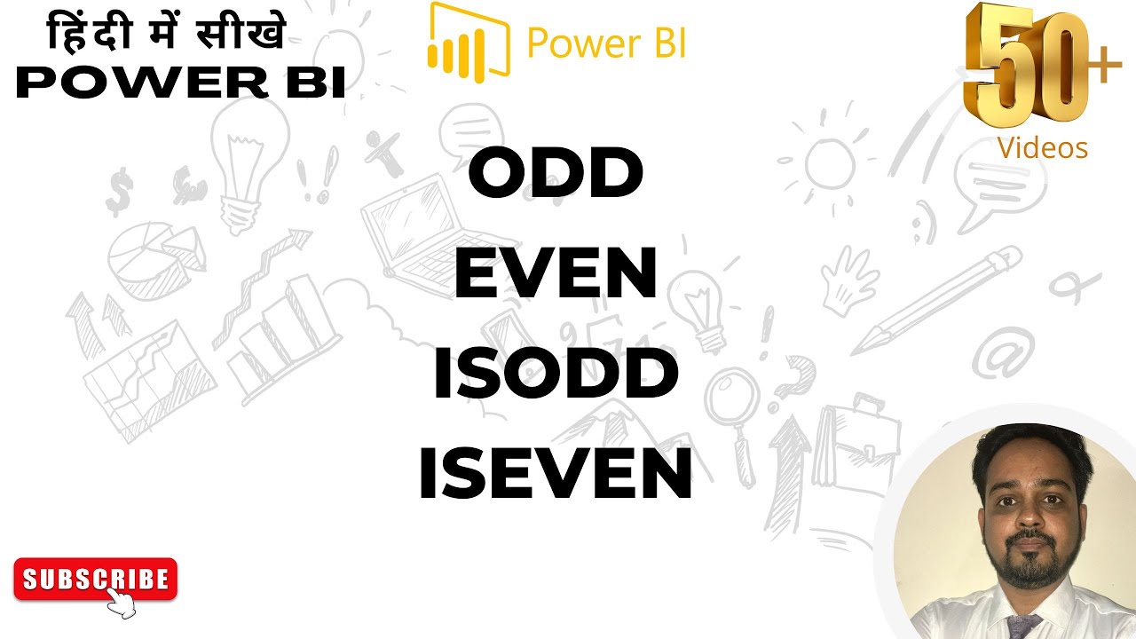 Power BI हिंदी में 52: DAX ODD, EVEN, ISODD, ISEVEN
