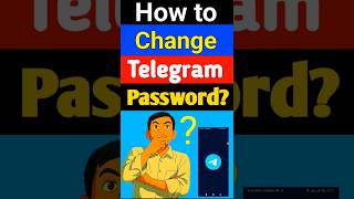 how to change telegram password #shorts