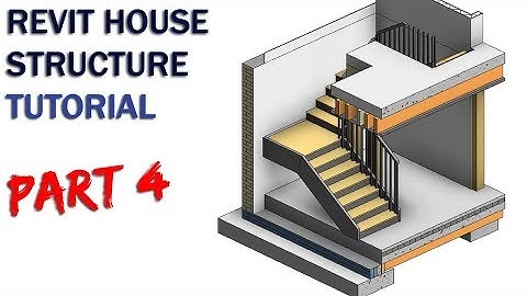 Revit Structure Tutorials for Beginners - Part 4 - Stairs & Structure