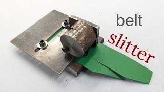 Making a Belt Slitter and introducing a better Belt Gluing Guide