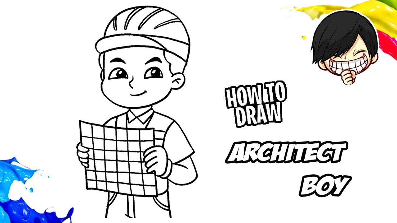 How to draw Architect Boy YouTube