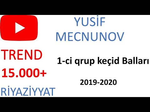 1-Cİ QRUP İXTİSAS KEÇİD BALLARI 2019-2020